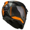 Casque trial MT modulable Streetfighter orange/noir
