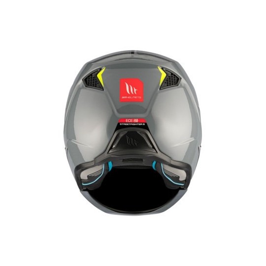 Casque trial MT modulable Streetfighter gris