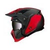 Casque trial MT modulable Streetfighter rouge/noir