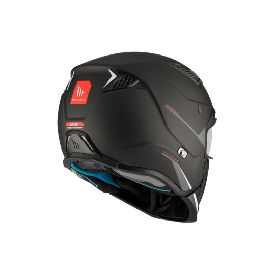 Casque trial MT modulable Streetfighter noir mate