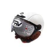 Casque JET FRV blanc brillant