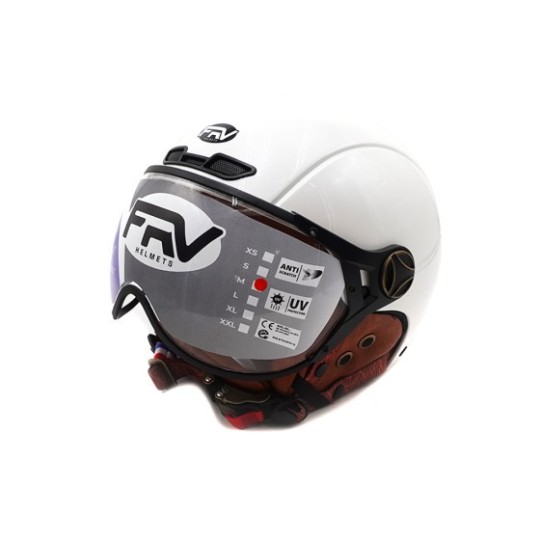 Casque JET FRV blanc brillant