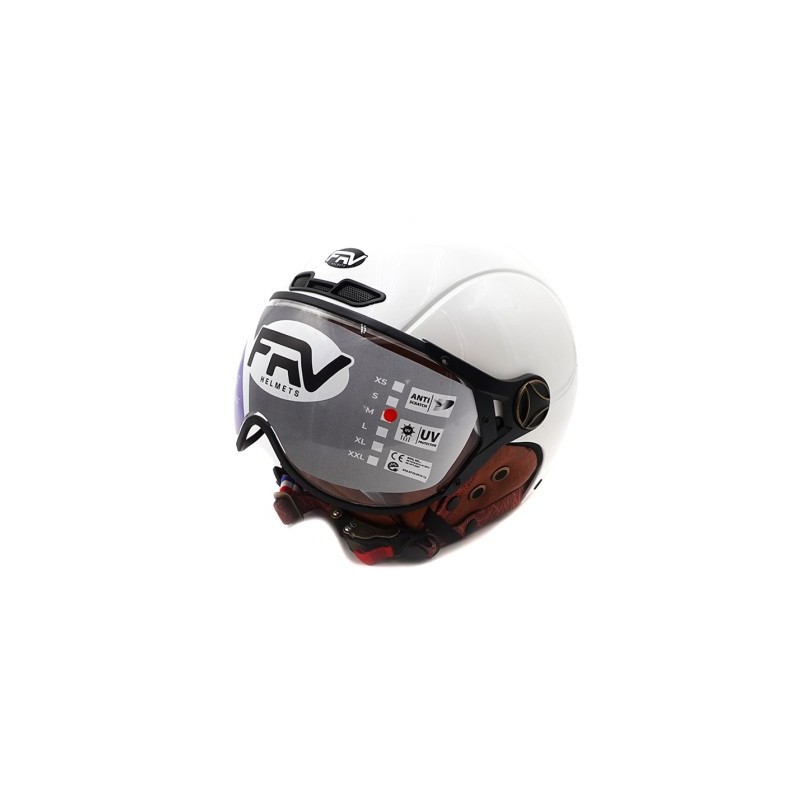 Casque JET FRV blanc brillant