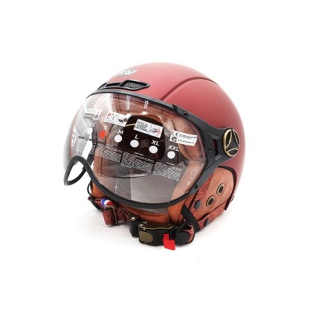 Casque JET FRV bordeau