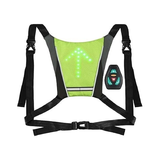 Gilet signalétique avec led directionnelles