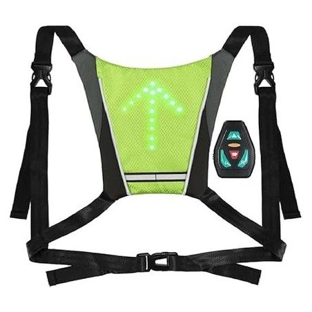 Gilet signalétique avec led directionnelles
