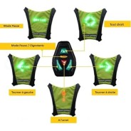 Gilet signalétique avec led directionnelles