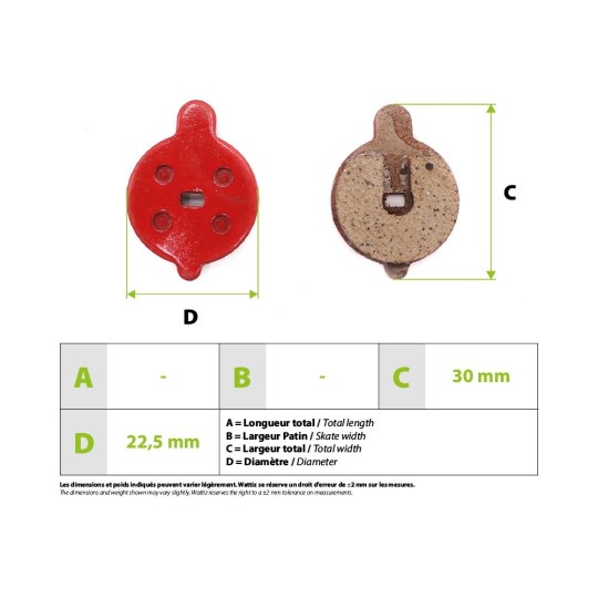 Plaquettes de freins Xiaomi Mi4 Niu Kqi2 Kqi3