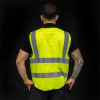 Gilet jaune réfléchissant avec poches pour trottinette et vélo