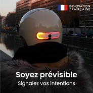 Kit éclairage clignotant Overade OxiTurn pour casque –avec Clignotants LED