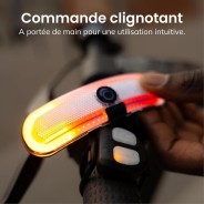 Kit éclairage clignotant Overade OxiTurn pour casque –avec Clignotants LED